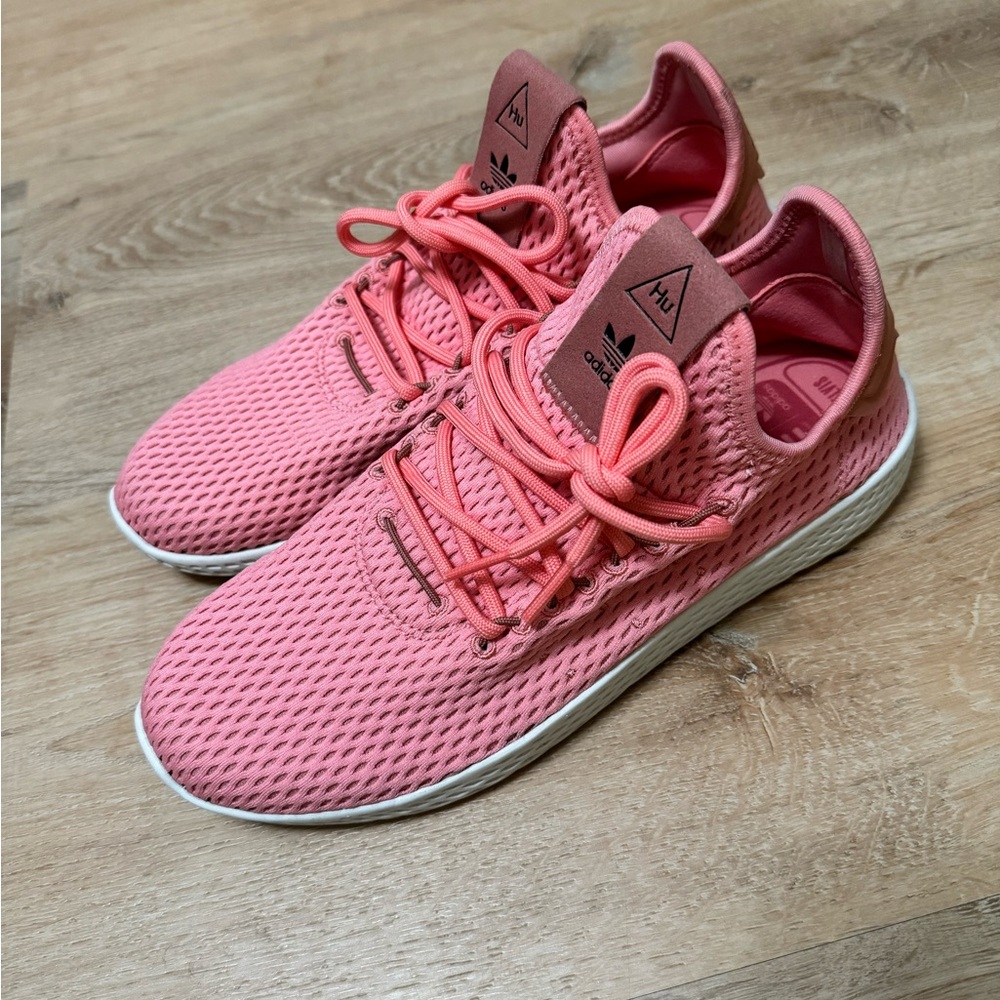 Adidas x Pharrell Tennis Hu Women's Pink Mesh Sneakers